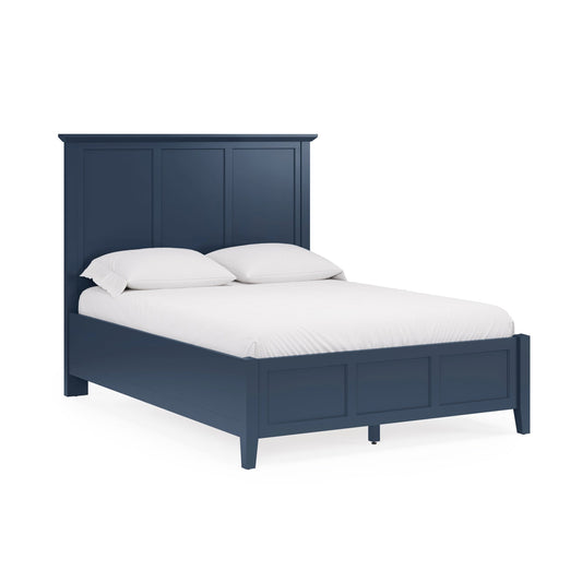 Modus Grace Three Panel Bed in Blueberry