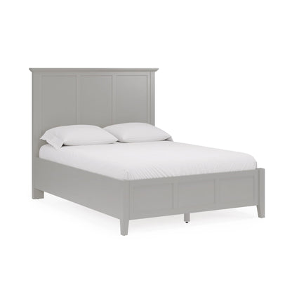 Modus Grace Three Panel Bed in Elephant Grey