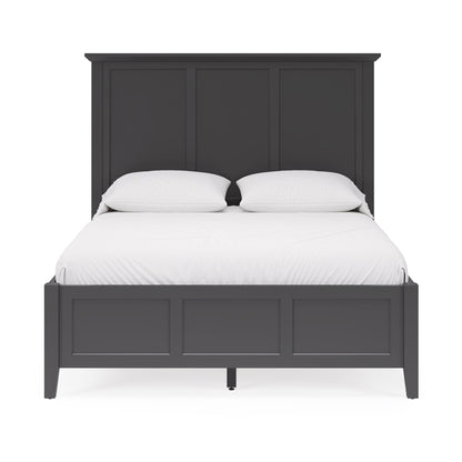 Modus Grace Three Panel Bed in Raven Black