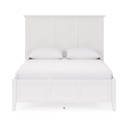 Modus Grace Three Panel Bed in Snowfall White