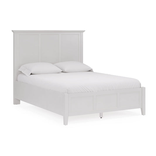 Modus Grace Three Panel Bed in Snowfall White