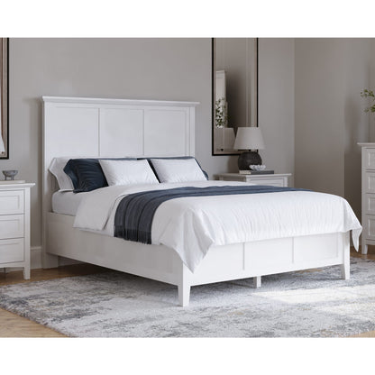 Modus Grace Three Panel Bed in Snowfall White