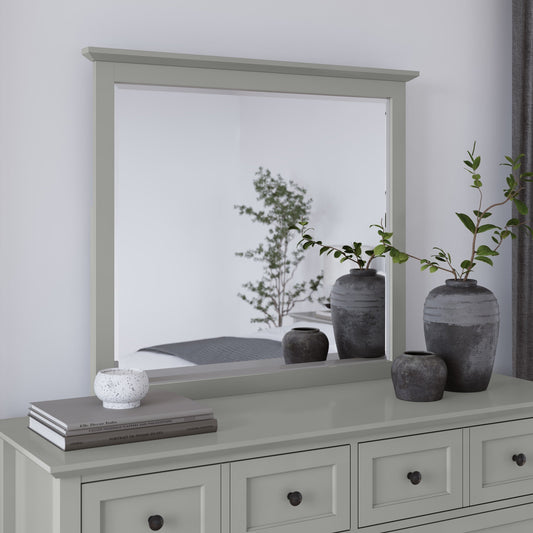 Modus Grace Wall or Dresser Mirror in Elephant Grey