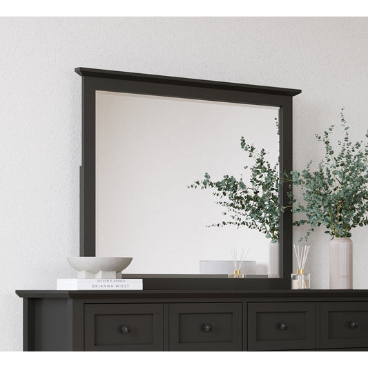 Modus Grace Wall or Dresser Mirror in Raven Black