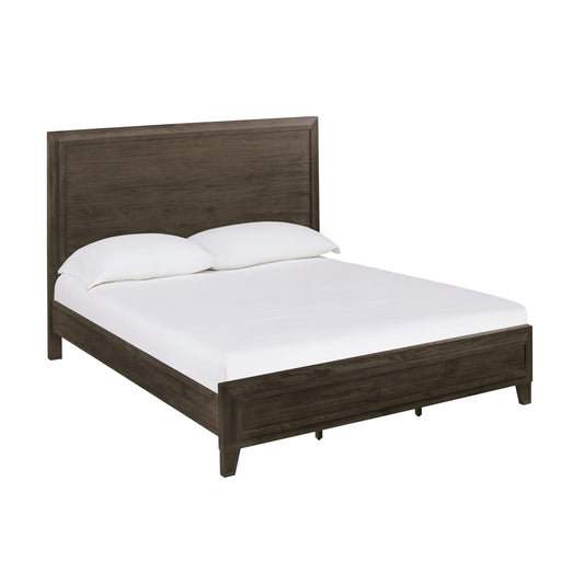 Modus Hadley Solid Wood Panel Bed in Onyx