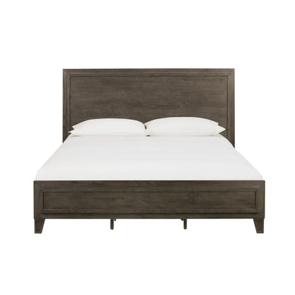 Modus Hadley Solid Wood Panel Bed in Onyx