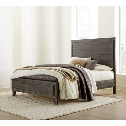 Modus Hadley Solid Wood Panel Bed in Onyx