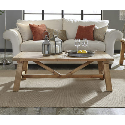 Modus Modus Harby Reclaimed Wood Rectangular Coffee Table in Rustic Tawny