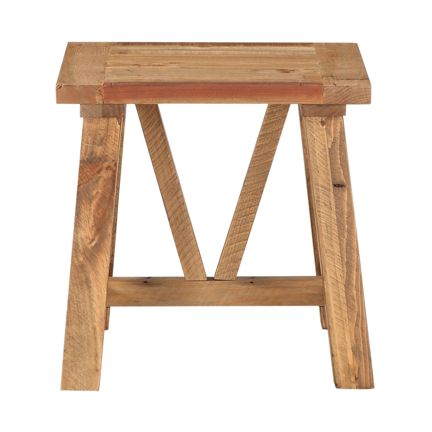 Modus Harby Reclaimed Wood Square Side Table in Rustic Tawny