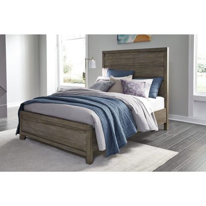 Modus Hearst Solid Wood Panel Bed in Sahara Tan