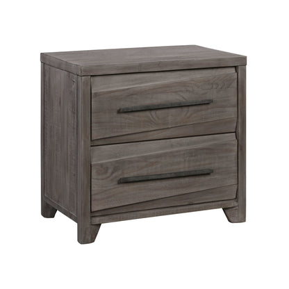 Modus Hearst Solid Wood Two Drawer Nighstand in Sahara Tan