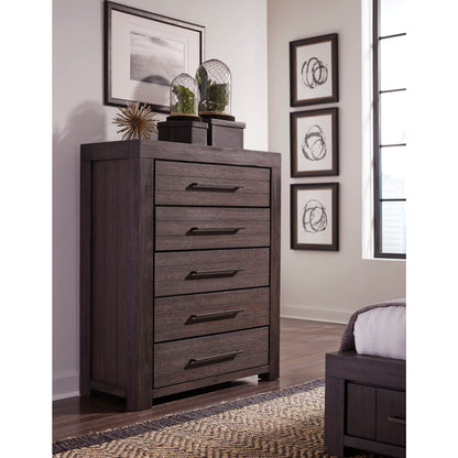 Modus Modus Modus Heath Five Drawer Chest in Basalt Grey