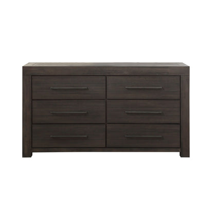 Modus Heath Six Drawer Dresser in Basalt Grey