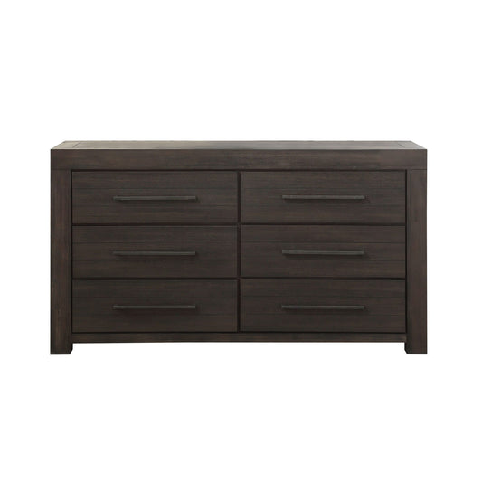 Modus Heath Six Drawer Dresser in Basalt Grey