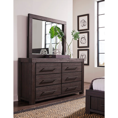 Modus Heath Six Drawer Dresser in Basalt Grey