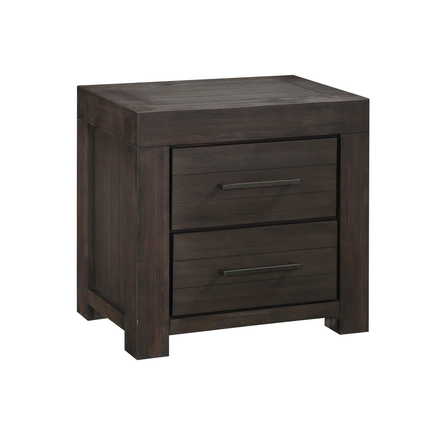 Modus Heath Two Drawer Nightstand in Basalt Grey