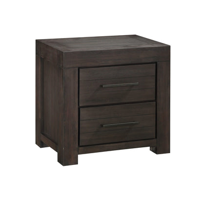 Modus Heath Two Drawer Nightstand in Basalt Grey
