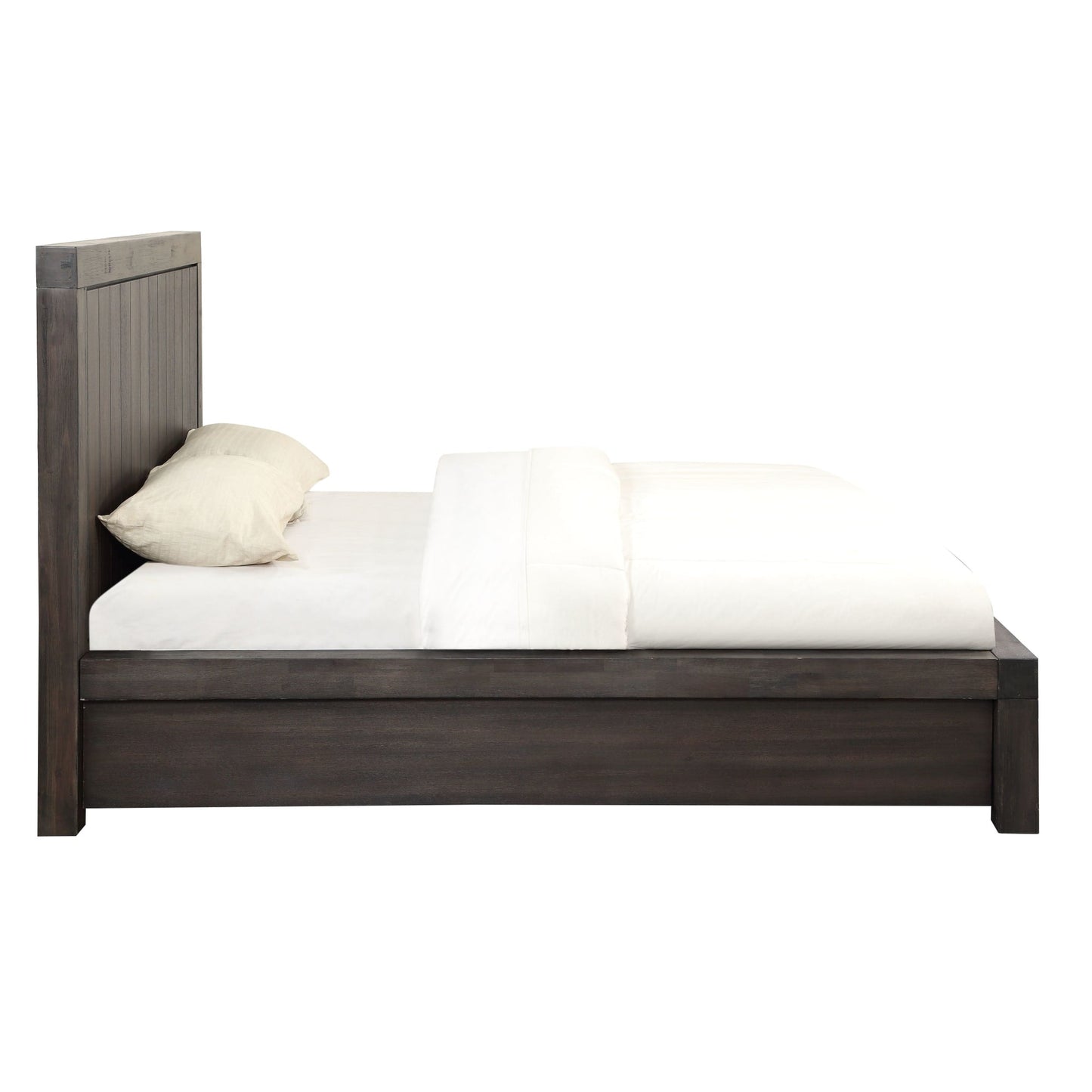 Modus Heath Two Drawer Wood Storage Bed in Basalt Grey