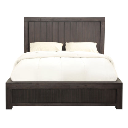 Modus Heath Wood Platform Bed in Basalt Grey