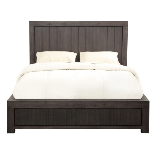 Modus Heath Wood Platform Bed in Basalt Grey