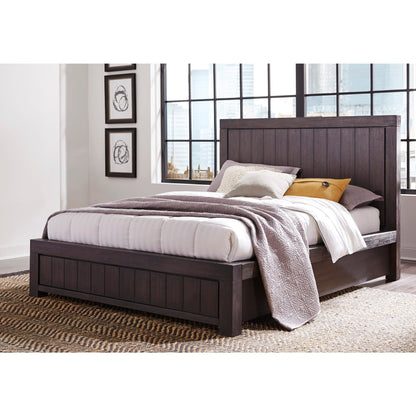 Modus Heath Wood Platform Bed in Basalt Grey