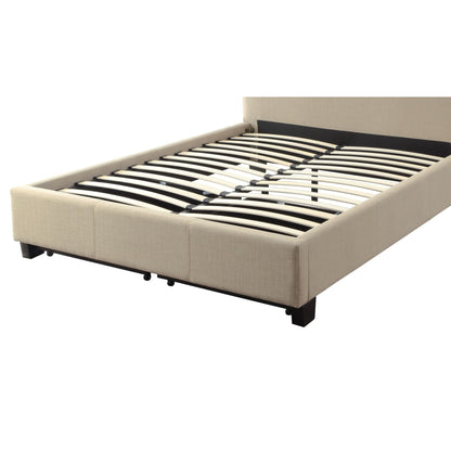 Modus Levi Tufted Footboard Storage Bed in Toast Linen