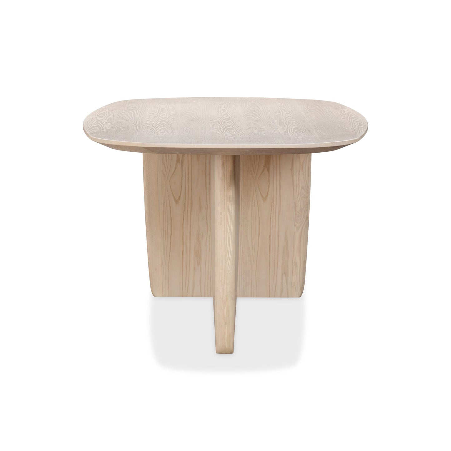 Modus Liv Ash Wood Oval Dining Table in White Sand