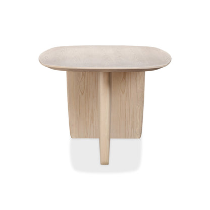 Modus Liv Ash Wood Oval Dining Table in White Sand