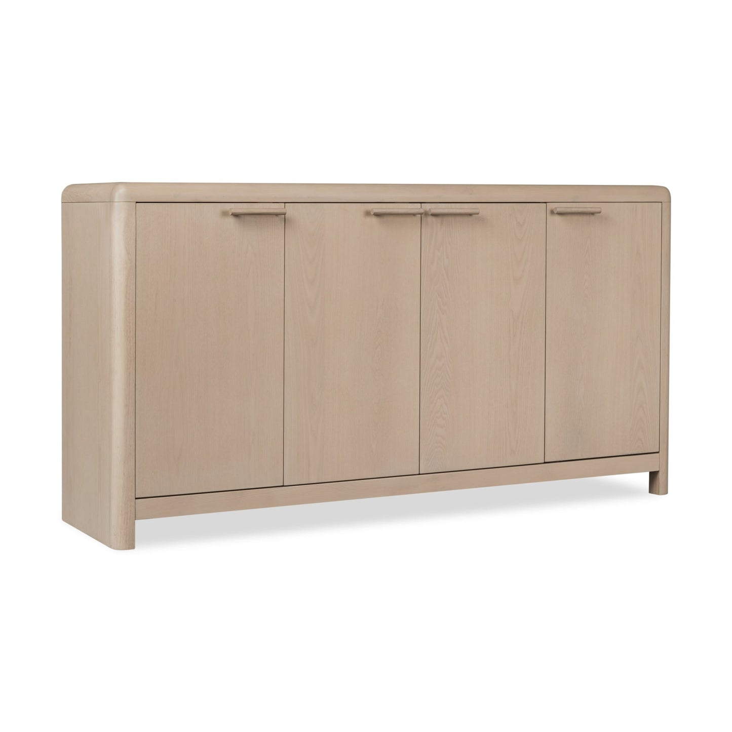 Modus Liv Four Door Ash Wood Sideboard in White Sand