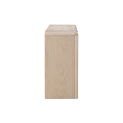 Modus Liv Four Door Ash Wood Sideboard in White Sand