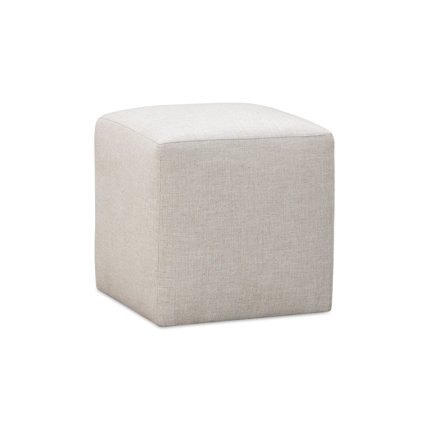Modus Liv Fully Upholstered Dining Ottoman in Natural Linen