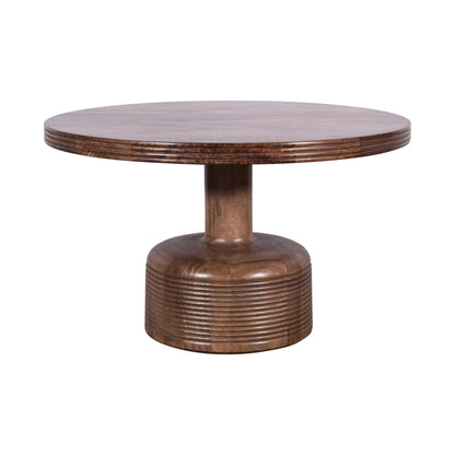 Modus Modus Liyana Solid Wood Round Coffee Table in Natural Tan