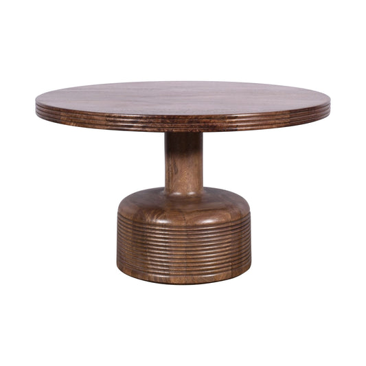 Modus Modus Liyana Solid Wood Round Coffee Table in Natural Tan