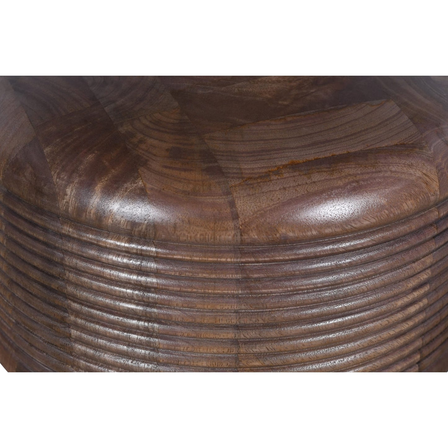 Modus Liyana Solid Wood Round Dining Table in Natural Tan