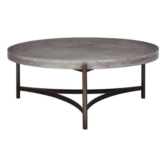 Modus Modus Lyon Round Natural Concrete and Metal Coffee Table