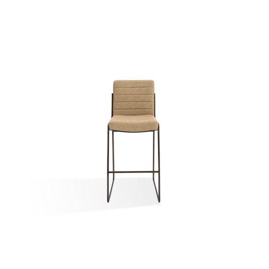 Modus Madison Metal Frame Bar Stool in Honey Synthetic Leather