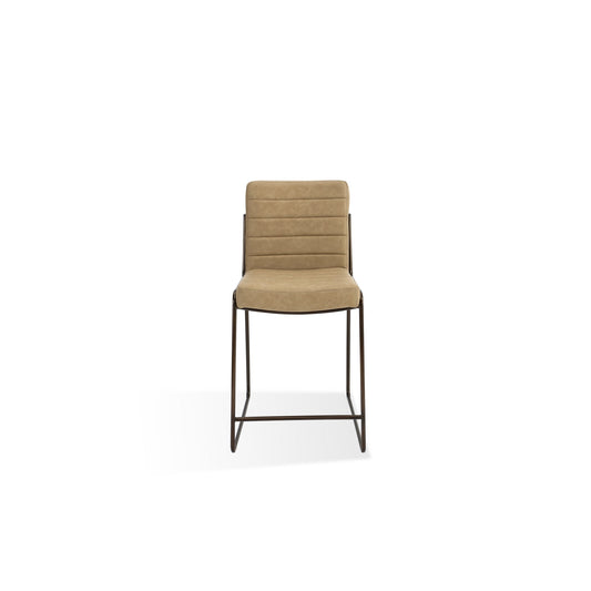 Modus Madison Metal Frame Counter Stool in Honey Synthetic Leather