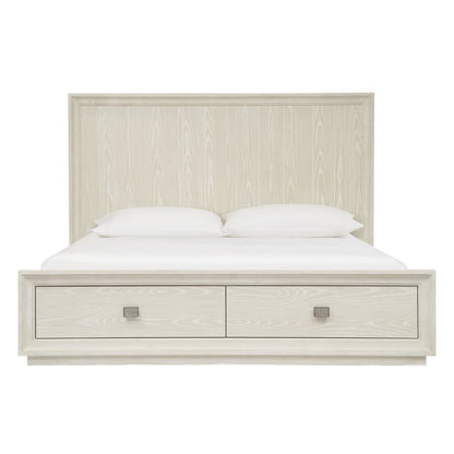 Modus Maxime Two Drawer Footboard Storage Platform Bed In Ash