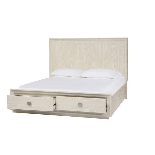 Modus Maxime Two Drawer Footboard Storage Platform Bed In Ash