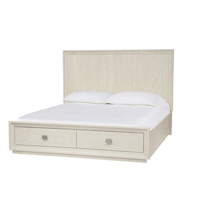 Modus Maxime Two Drawer Footboard Storage Platform Bed In Ash