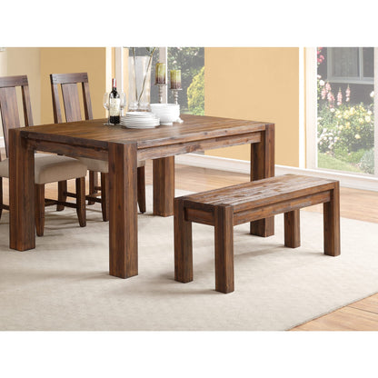 Modus Meadow Solid Wood Bench in Brick Brown