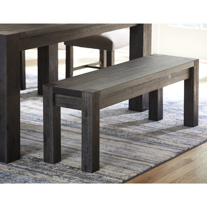 Modus Meadow Solid Wood Bench in Graphite