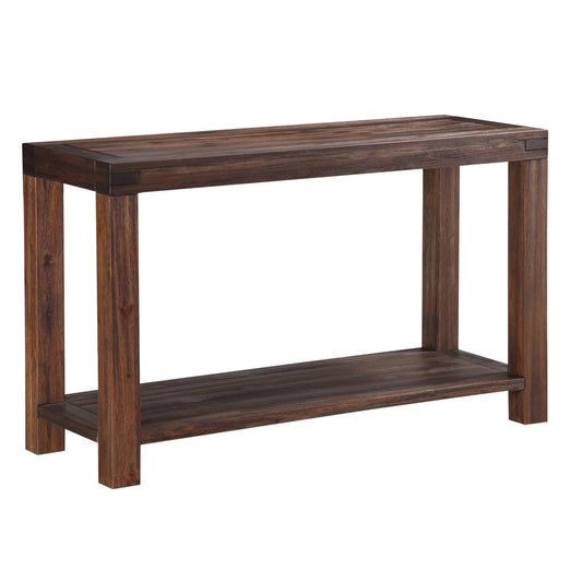 Modus Meadow Solid Wood Console Table in Brick Brown