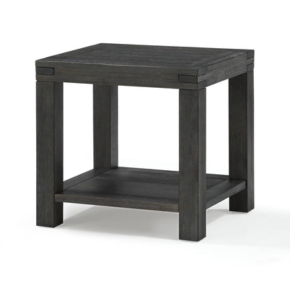 Modus Meadow Solid Wood End Table in Graphite