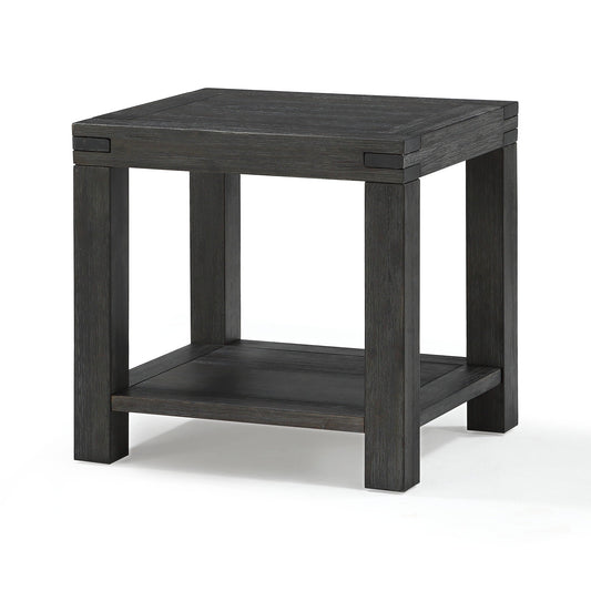 Modus Meadow Solid Wood End Table in Graphite