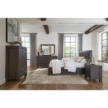 Modus Meadow Solid Wood Footboard Storage Bed in Graphite