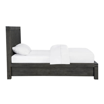 Modus Meadow Solid Wood Footboard Storage Bed in Graphite