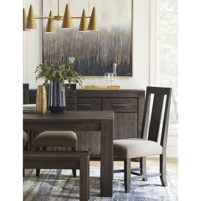 Modus Meadow Solid Wood Three Drawer Three Door Sideboard in Graphite