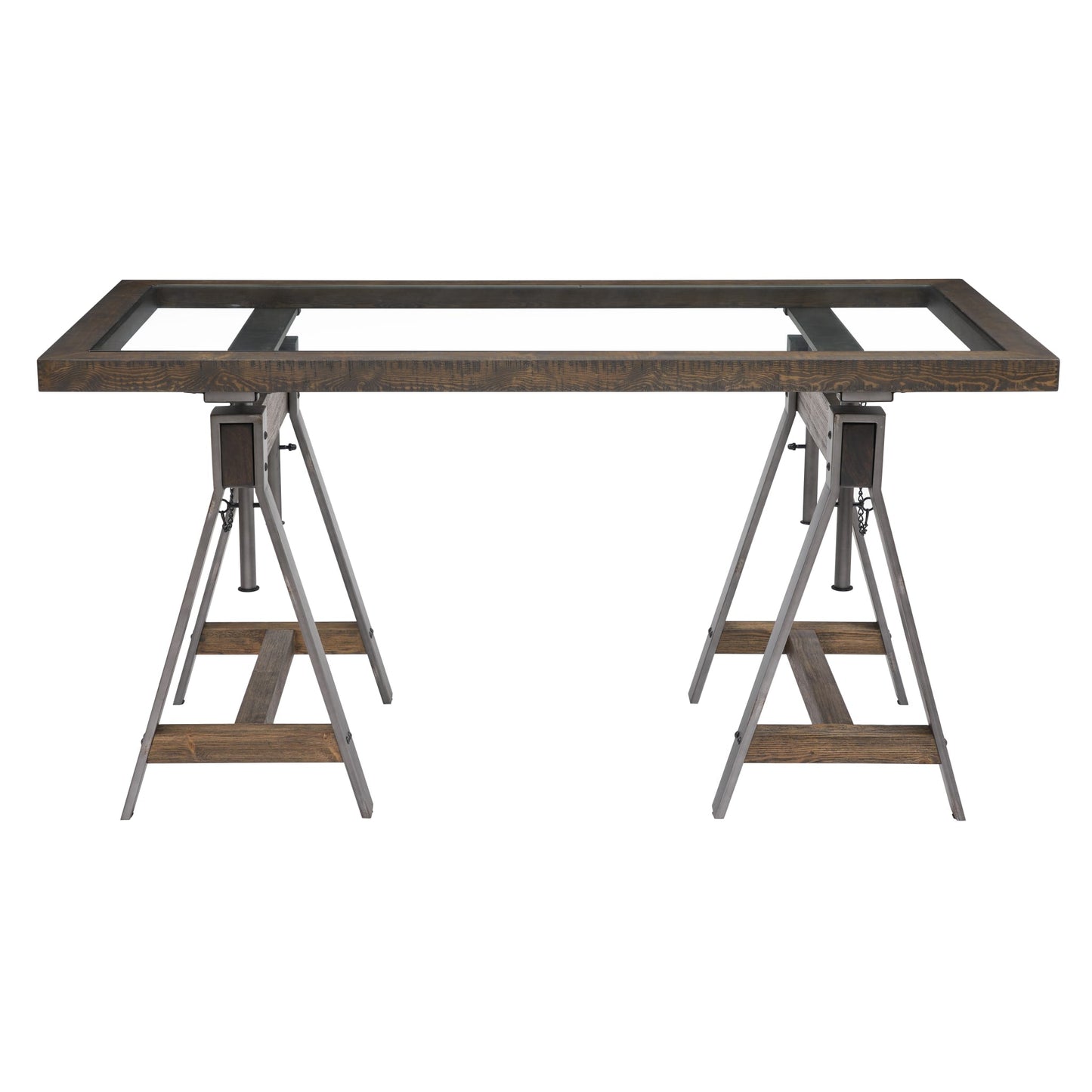 Modus Medici Adjustable Desk in Charcoal Brown