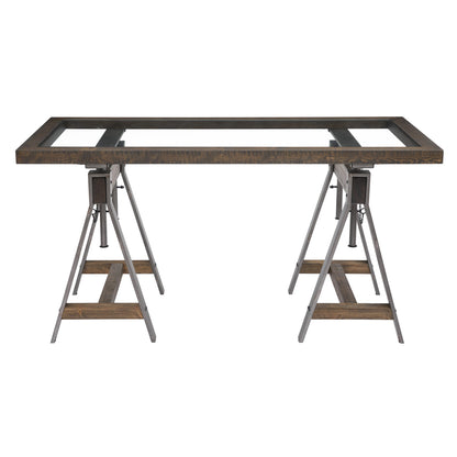 Modus Medici Adjustable Desk in Charcoal Brown